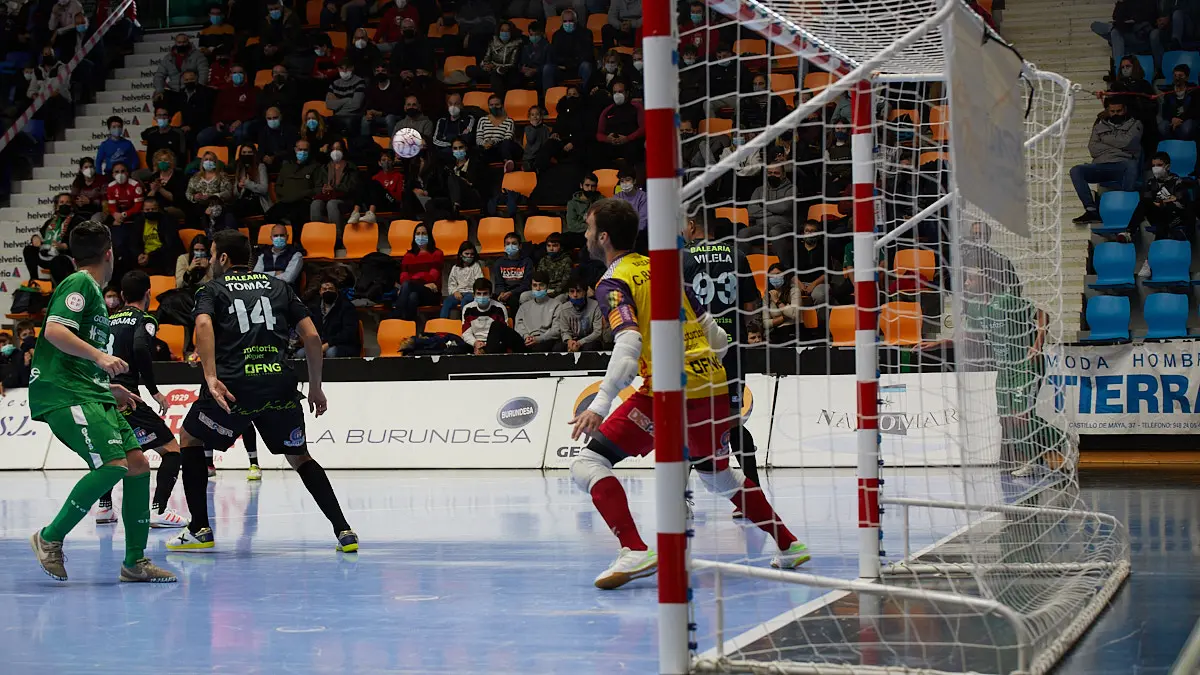 Partido de la Liga Nacional de Fútbol Sala entre Osasuna Magna Xota y Palma Futsal disputado en el pabellón Anaitasuna de Pamplona. IÑIGO ALZUGARAY