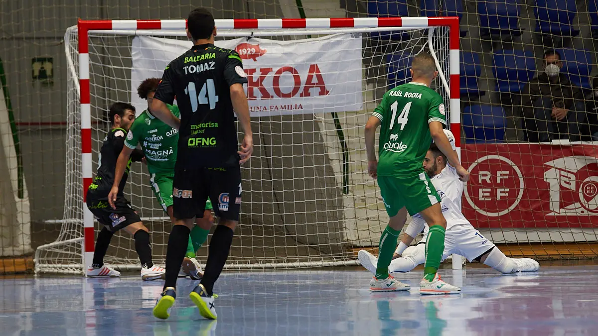 Partido de la Liga Nacional de Fútbol Sala entre Osasuna Magna Xota y Palma Futsal disputado en el pabellón Anaitasuna de Pamplona. IÑIGO ALZUGARAY