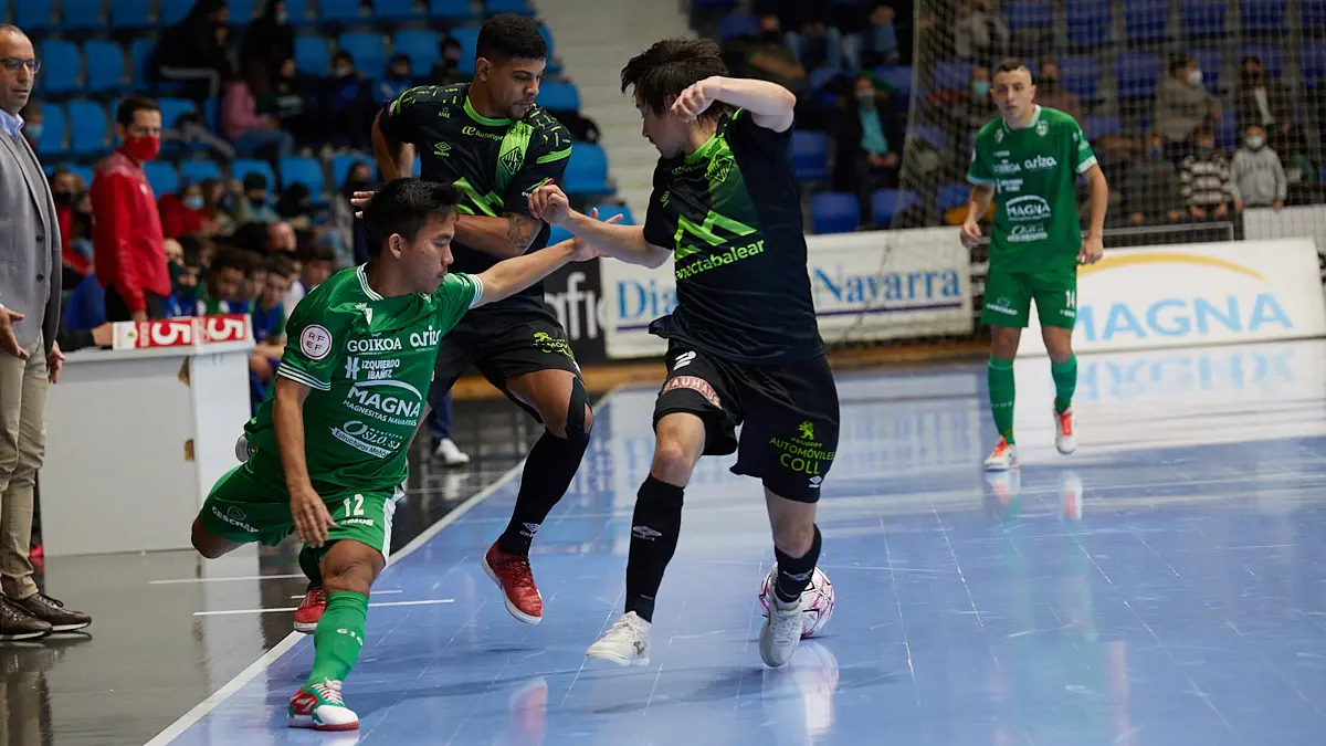 Partido de la Liga Nacional de Fútbol Sala entre Osasuna Magna Xota y Palma Futsal disputado en el pabellón Anaitasuna de Pamplona. IÑIGO ALZUGARAY