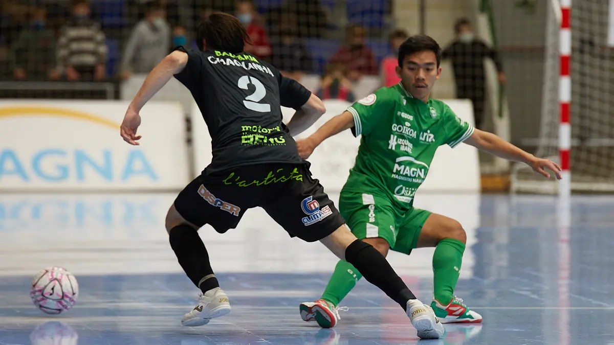 Partido de la Liga Nacional de Fútbol Sala entre Osasuna Magna Xota y Palma Futsal disputado en el pabellón Anaitasuna de Pamplona. IÑIGO ALZUGARAY