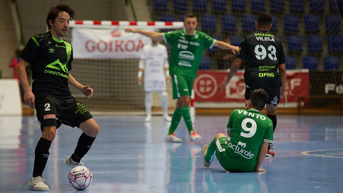 Partido de la Liga Nacional de Fútbol Sala entre Osasuna Magna Xota y Palma Futsal disputado en el pabellón Anaitasuna de Pamplona. IÑIGO ALZUGARAY