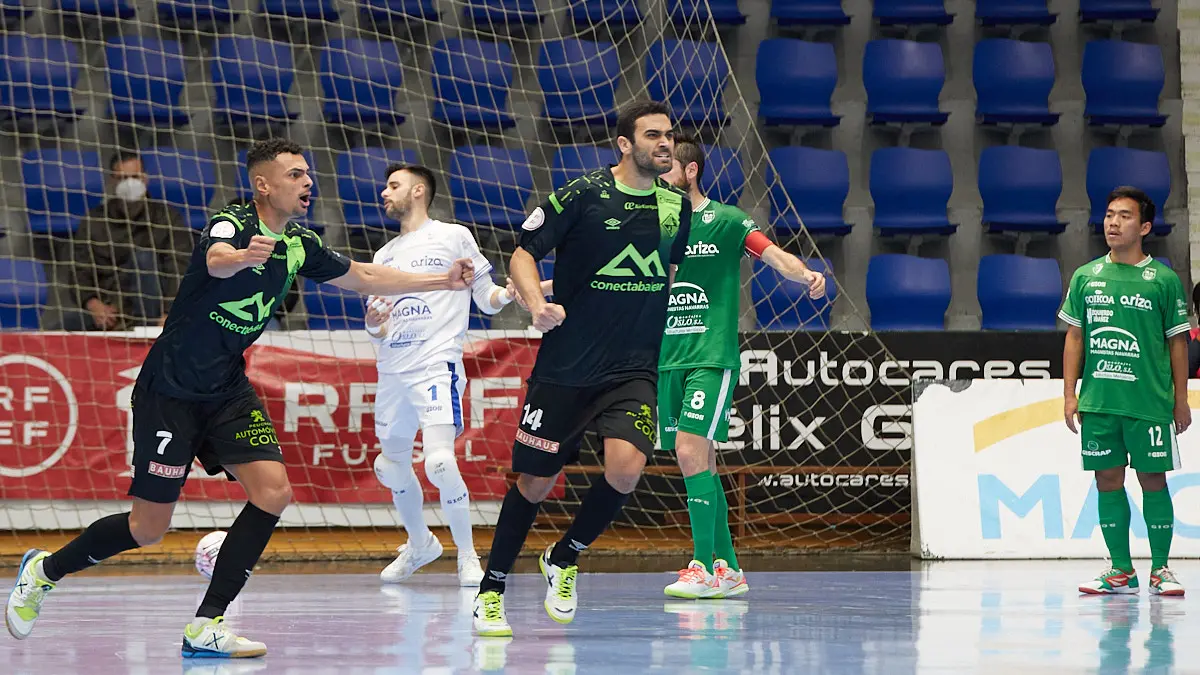 Partido de la Liga Nacional de Fútbol Sala entre Osasuna Magna Xota y Palma Futsal disputado en el pabellón Anaitasuna de Pamplona. IÑIGO ALZUGARAY