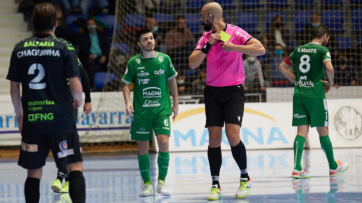 Partido de la Liga Nacional de Fútbol Sala entre Osasuna Magna Xota y Palma Futsal disputado en el pabellón Anaitasuna de Pamplona. IÑIGO ALZUGARAY