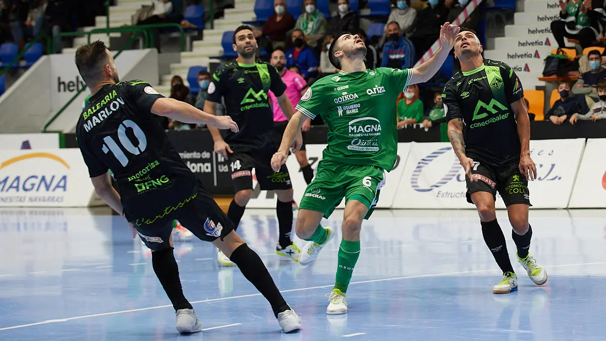 Partido de la Liga Nacional de Fútbol Sala entre Osasuna Magna Xota y Palma Futsal disputado en el pabellón Anaitasuna de Pamplona. IÑIGO ALZUGARAY