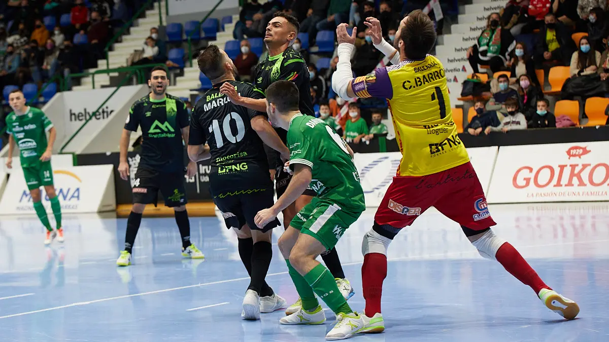 Partido de la Liga Nacional de Fútbol Sala entre Osasuna Magna Xota y Palma Futsal disputado en el pabellón Anaitasuna de Pamplona. IÑIGO ALZUGARAY