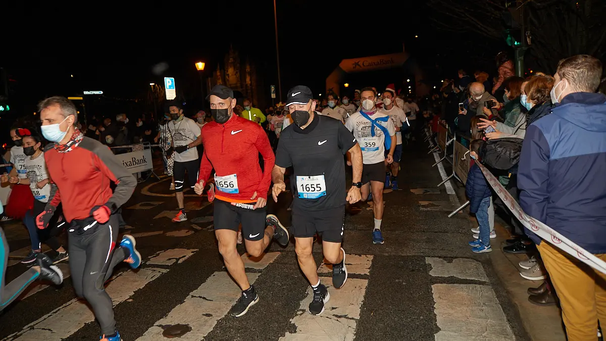 XXXVIII edición de la San Silvestre de Pamplona 2021 en categoría absoluta. IÑIGO ALZUGARAY