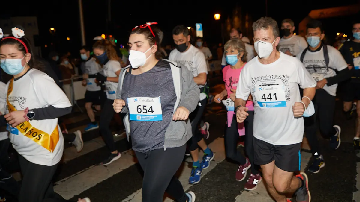 XXXVIII edición de la San Silvestre de Pamplona 2021 en categoría absoluta. IÑIGO ALZUGARAY