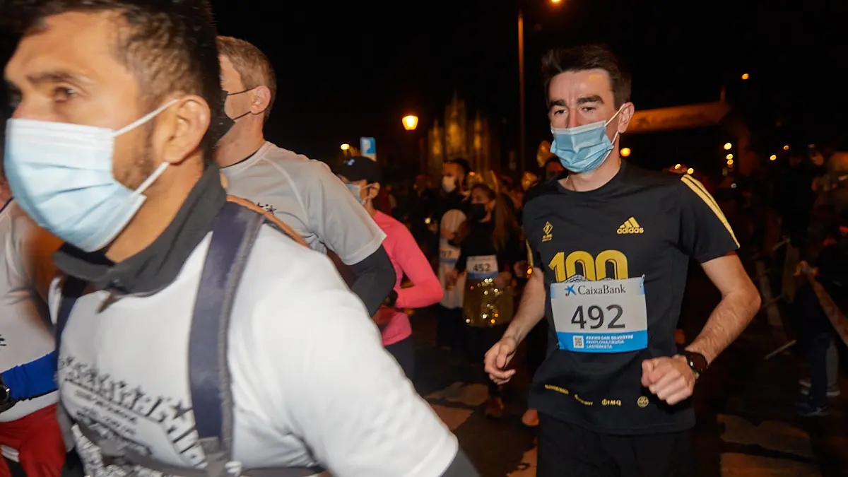 XXXVIII edición de la San Silvestre de Pamplona 2021 en categoría absoluta. IÑIGO ALZUGARAY