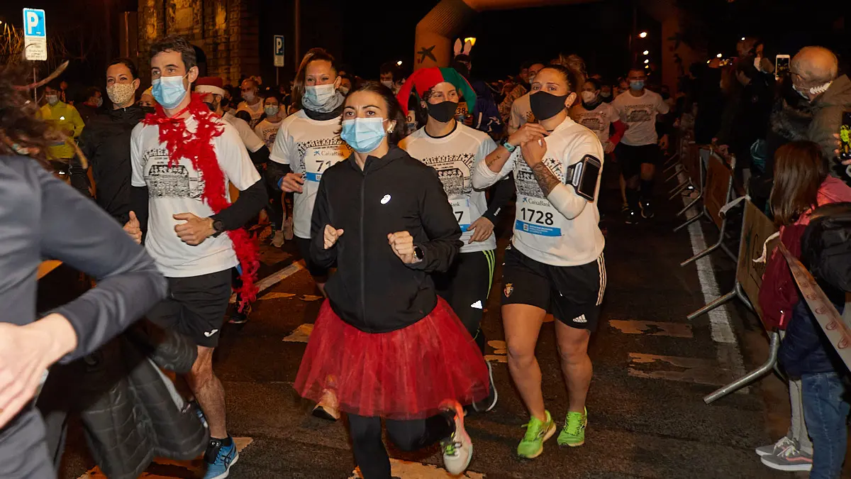 XXXVIII edición de la San Silvestre de Pamplona 2021 en categoría absoluta. IÑIGO ALZUGARAY