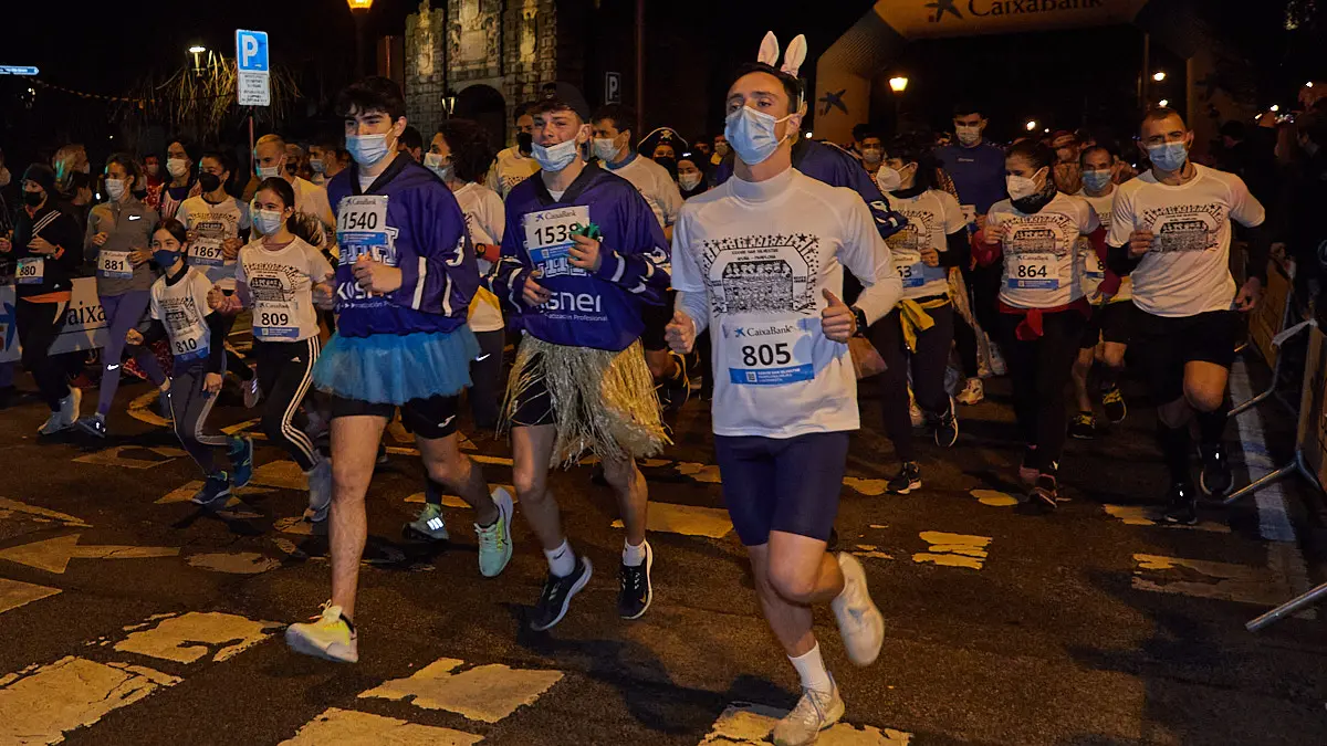 XXXVIII edición de la San Silvestre de Pamplona 2021 en categoría absoluta. IÑIGO ALZUGARAY