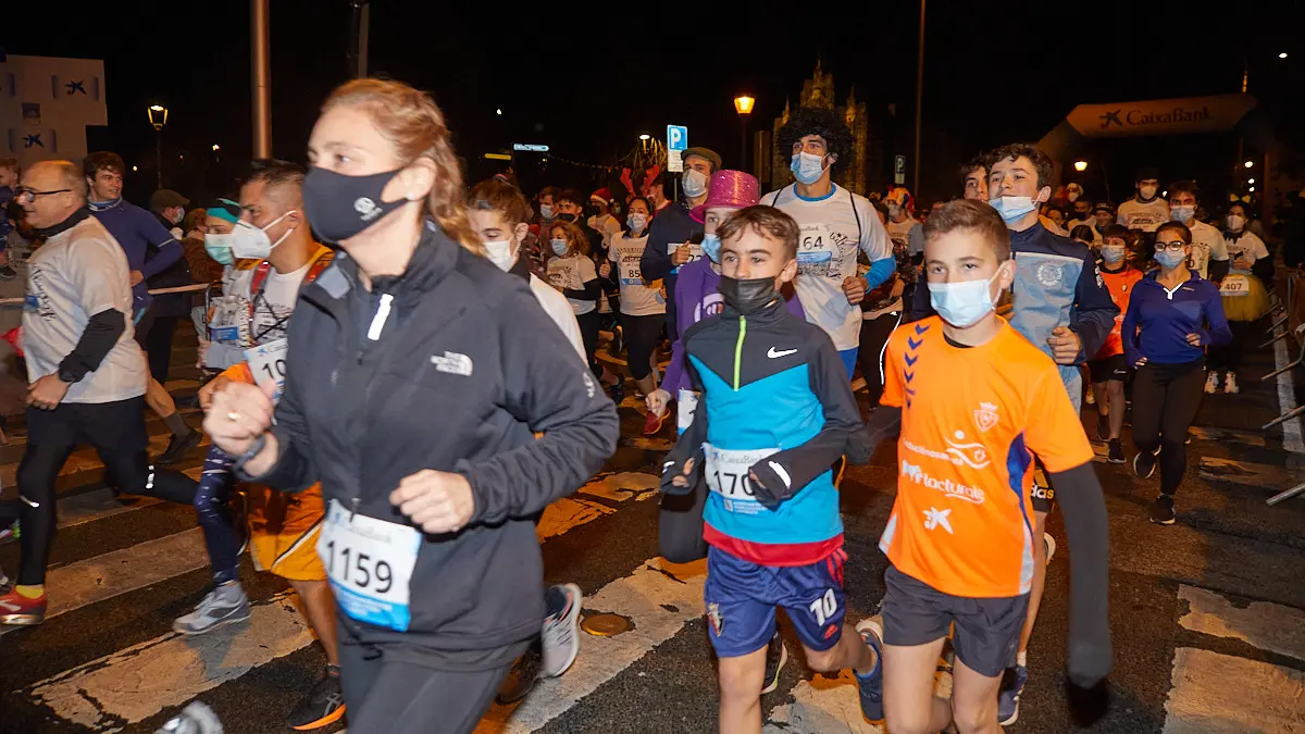 XXXVIII edición de la San Silvestre de Pamplona 2021 en categoría absoluta. IÑIGO ALZUGARAY