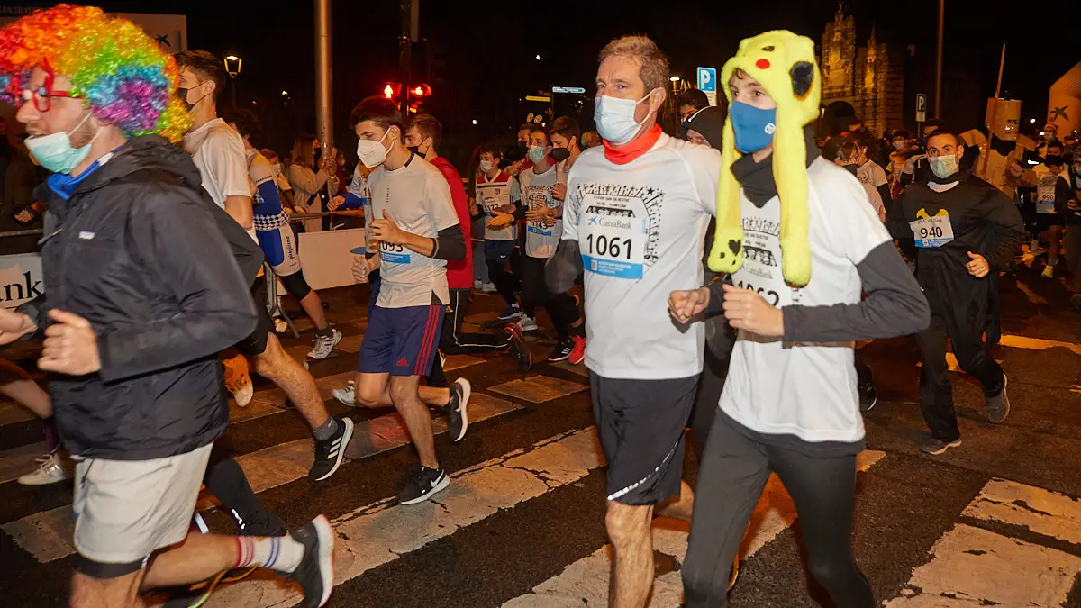 XXXVIII edición de la San Silvestre de Pamplona 2021 en categoría absoluta. IÑIGO ALZUGARAY