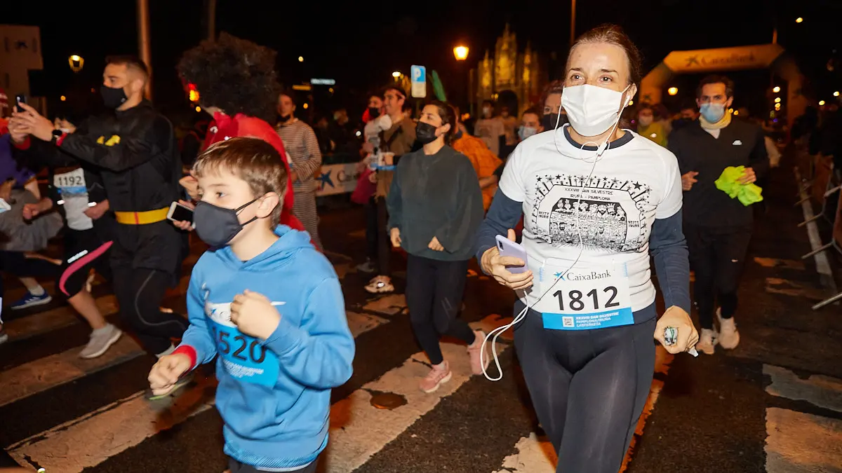 XXXVIII edición de la San Silvestre de Pamplona 2021 en categoría absoluta. IÑIGO ALZUGARAY