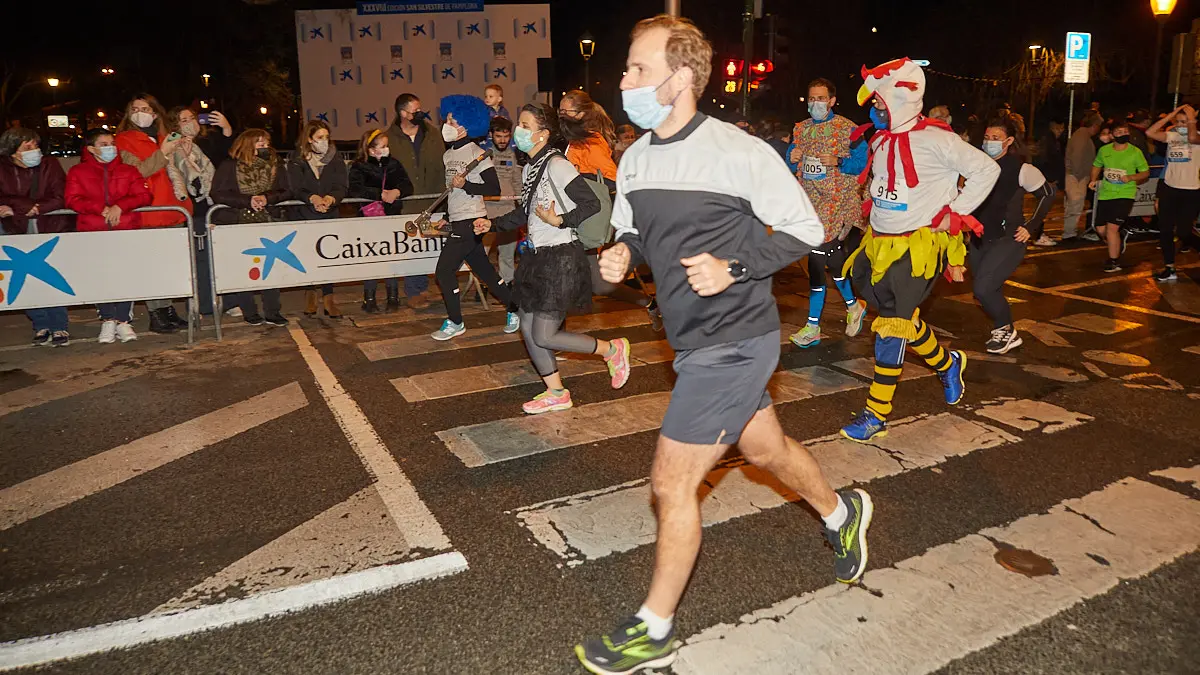 XXXVIII edición de la San Silvestre de Pamplona 2021 en categoría absoluta. IÑIGO ALZUGARAY