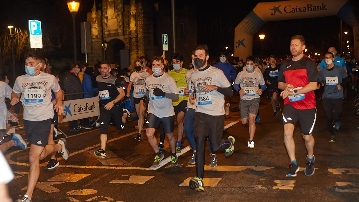 XXXVIII edición de la San Silvestre de Pamplona 2021 en categoría absoluta. IÑIGO ALZUGARAY