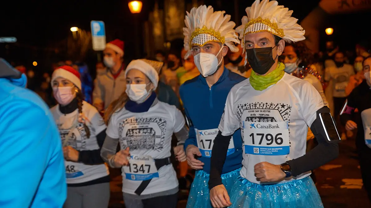 XXXVIII edición de la San Silvestre de Pamplona 2021 en categoría absoluta. IÑIGO ALZUGARAY