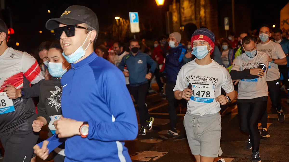 XXXVIII edición de la San Silvestre de Pamplona 2021 en categoría absoluta. IÑIGO ALZUGARAY