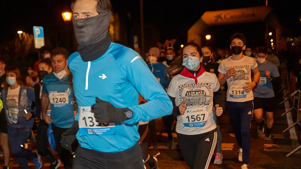 XXXVIII edición de la San Silvestre de Pamplona 2021 en categoría absoluta. IÑIGO ALZUGARAY
