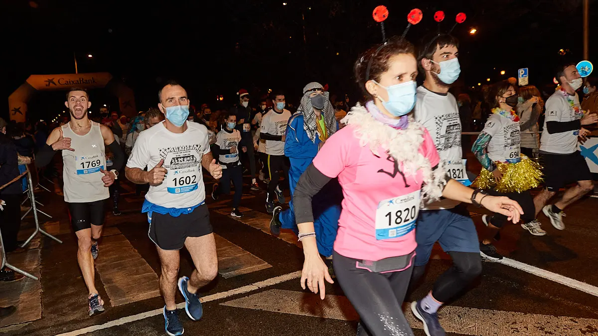 XXXVIII edición de la San Silvestre de Pamplona 2021 en categoría absoluta. IÑIGO ALZUGARAY