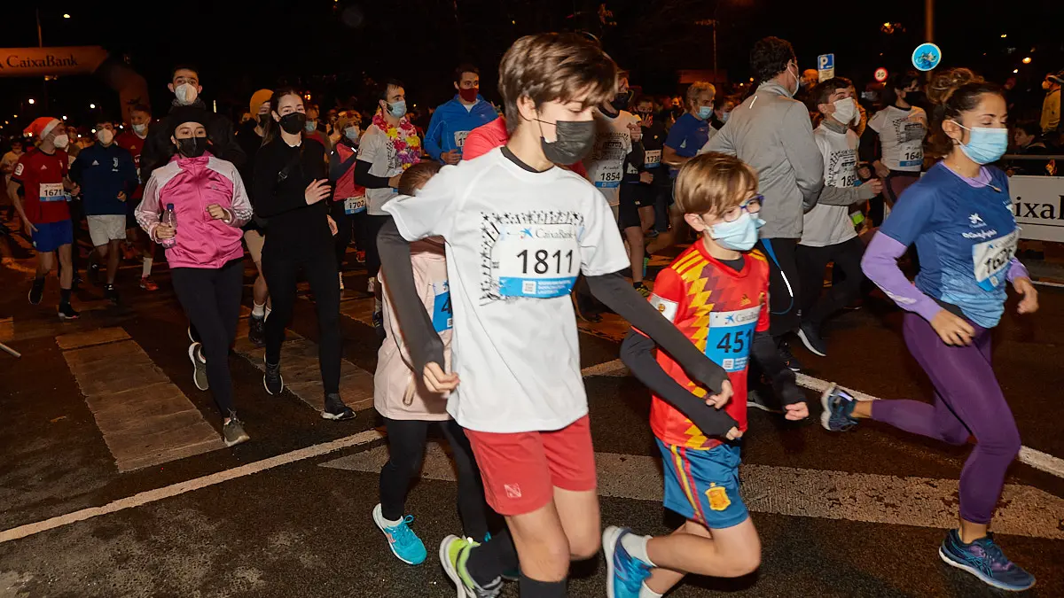 XXXVIII edición de la San Silvestre de Pamplona 2021 en categoría absoluta. IÑIGO ALZUGARAY