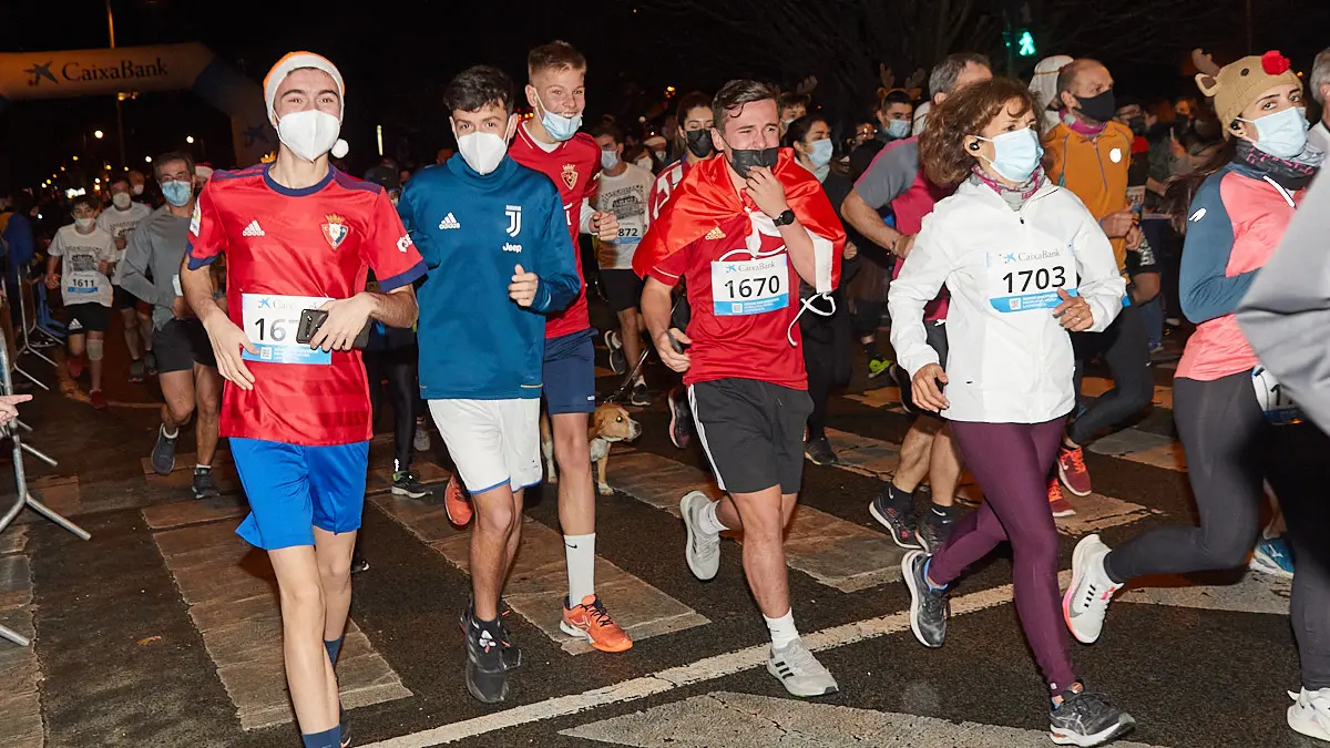 XXXVIII edición de la San Silvestre de Pamplona 2021 en categoría absoluta. IÑIGO ALZUGARAY