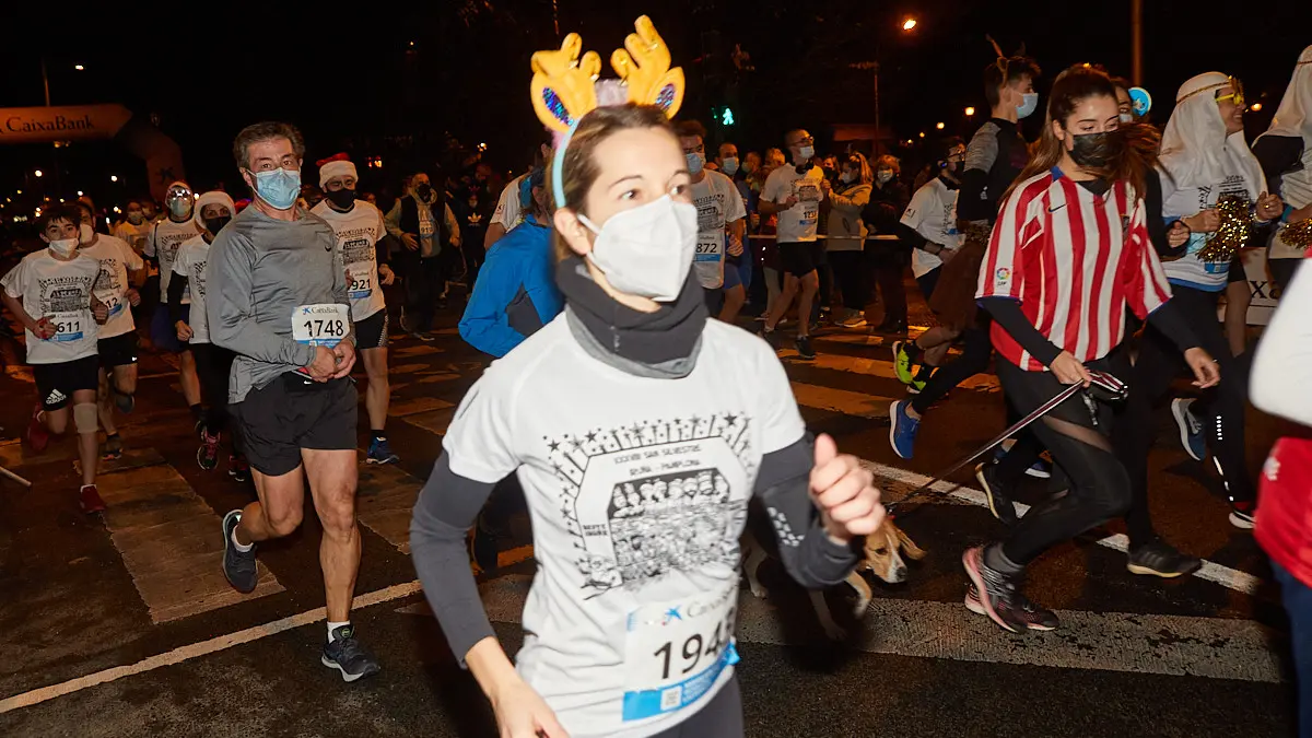 XXXVIII edición de la San Silvestre de Pamplona 2021 en categoría absoluta. IÑIGO ALZUGARAY