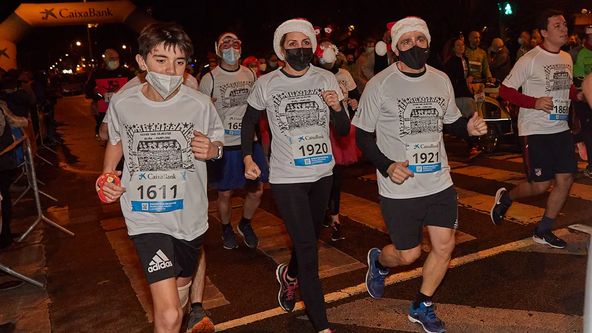 XXXVIII edición de la San Silvestre de Pamplona 2021 en categoría absoluta. IÑIGO ALZUGARAY