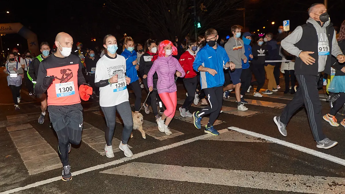 XXXVIII edición de la San Silvestre de Pamplona 2021 en categoría absoluta. IÑIGO ALZUGARAY