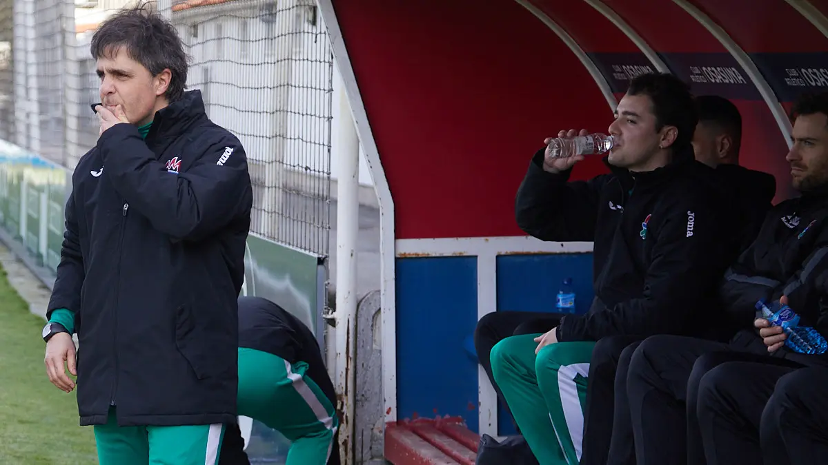 Partido de fútbol correspondiente al grupo 2 de la Segunda RFEF entre Osasuna Promesas y AD San Juan disputado en las instalaciones de Tajonar. IÑIGO ALZUGARAY