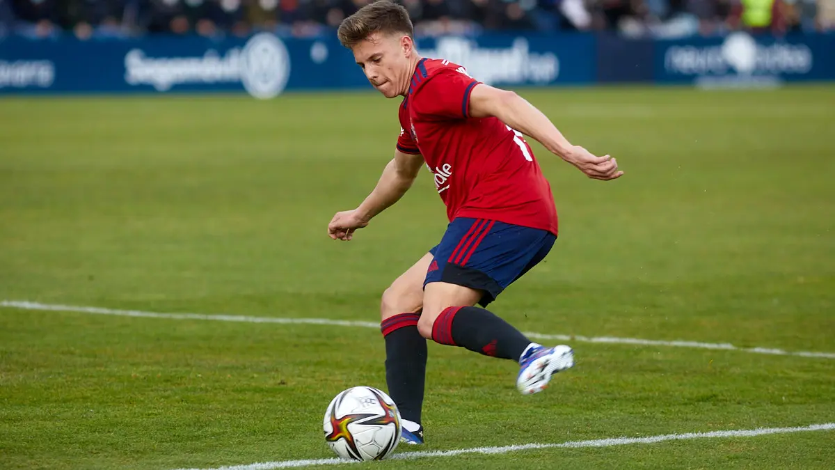Partido de fútbol correspondiente al grupo 2 de la Segunda RFEF entre Osasuna Promesas y AD San Juan disputado en las instalaciones de Tajonar. IÑIGO ALZUGARAY