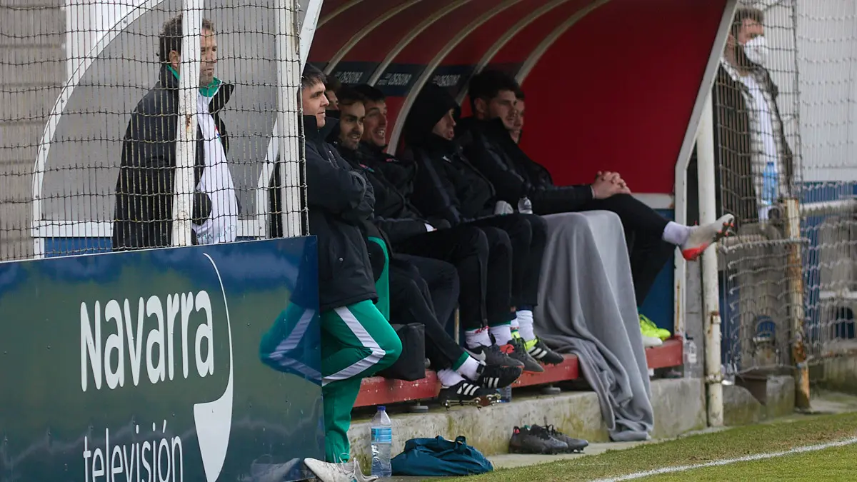 Partido de fútbol correspondiente al grupo 2 de la Segunda RFEF entre Osasuna Promesas y AD San Juan disputado en las instalaciones de Tajonar. IÑIGO ALZUGARAY