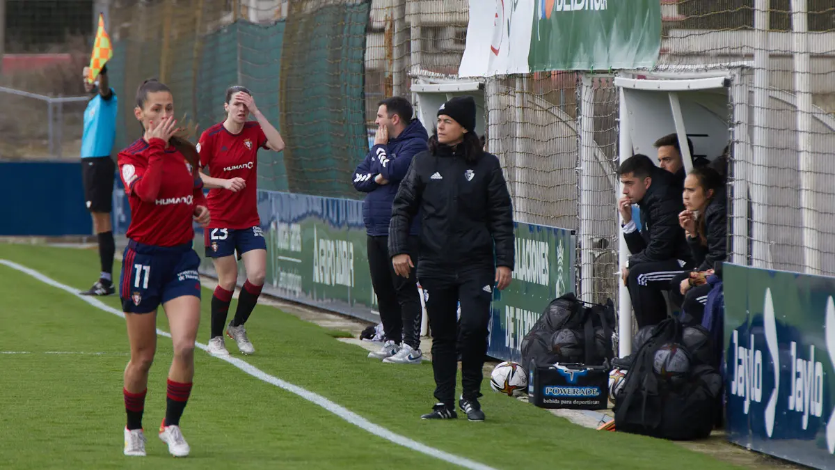 Partido de la Segunda División Femenina de Fútbol entre Osasuna y Levante Las Planas disputado en las instalaciones de Tajonar. IÑIGO ALZUGARAY