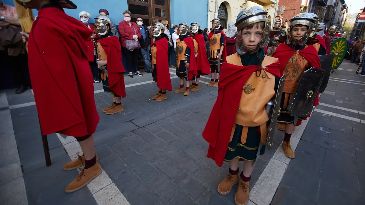 Procesión de Viernes Santo en Pamplona. IÑIGO ALZUGARAY