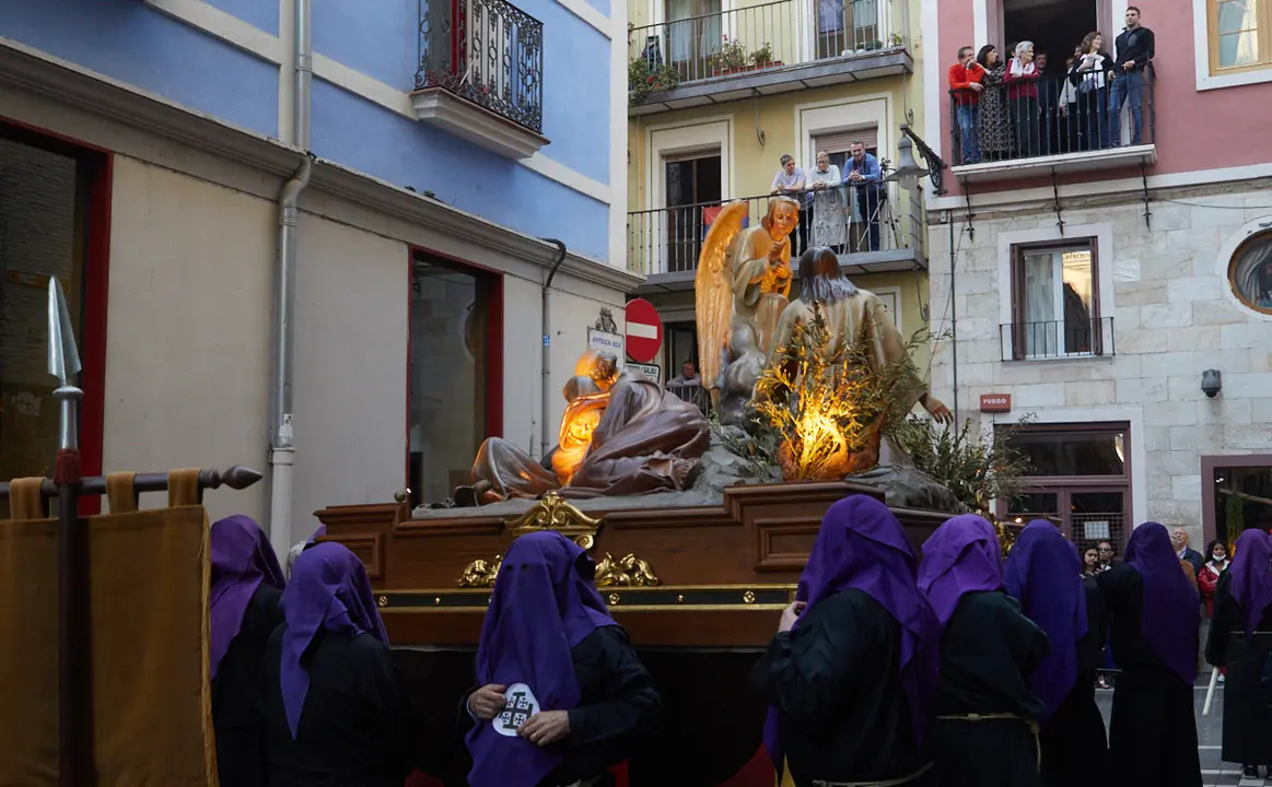 Procesión de Viernes Santo en Pamplona. IÑIGO ALZUGARAY