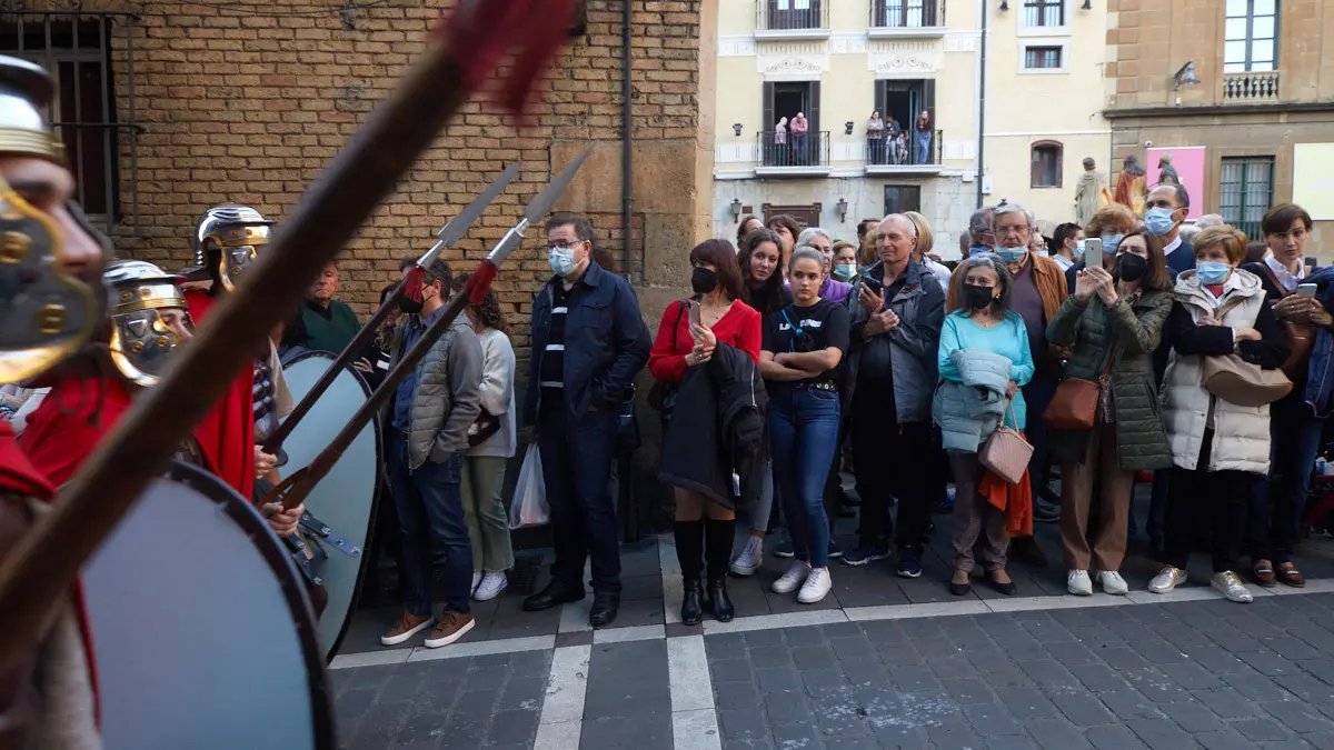 Procesión de Viernes Santo en Pamplona. IÑIGO ALZUGARAY