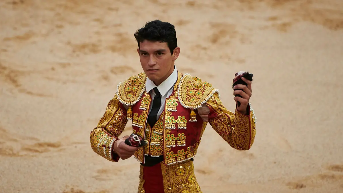 Novillada de la Feria del Toro de San Ferm&iacute;n 2022 con novillos de la ganader&iacute;a Pincha para los novilleros Jorge Mart&iacute;nez, Isaac Fonseca y &Aacute;lvaro Alarc&oacute;n. PABLO LASAOSA