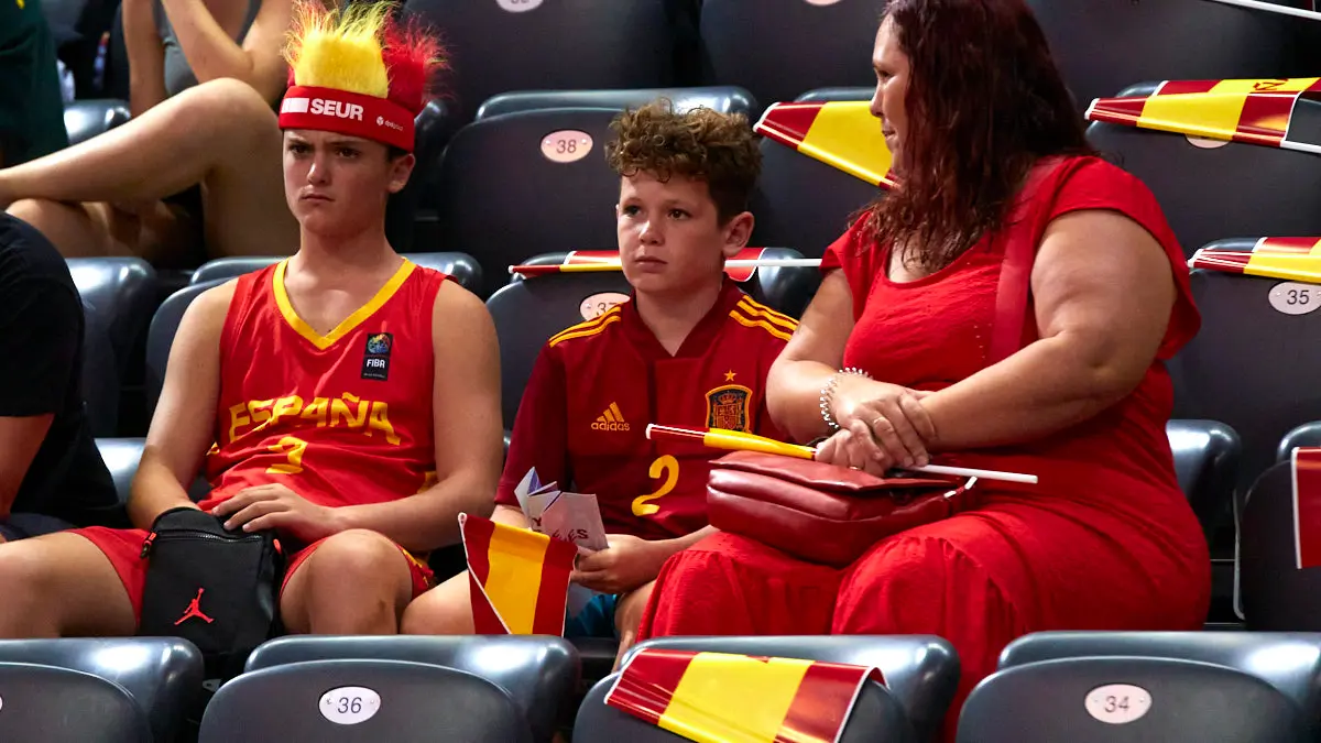 Partido entre las selecciones de baloncesto de España e Islandia correspondiente a la fase de clasificación para el Mundial de 2023 disputado en el pabellón Navarra Arena de Pamplona. IÑIGO ALZUGARAY