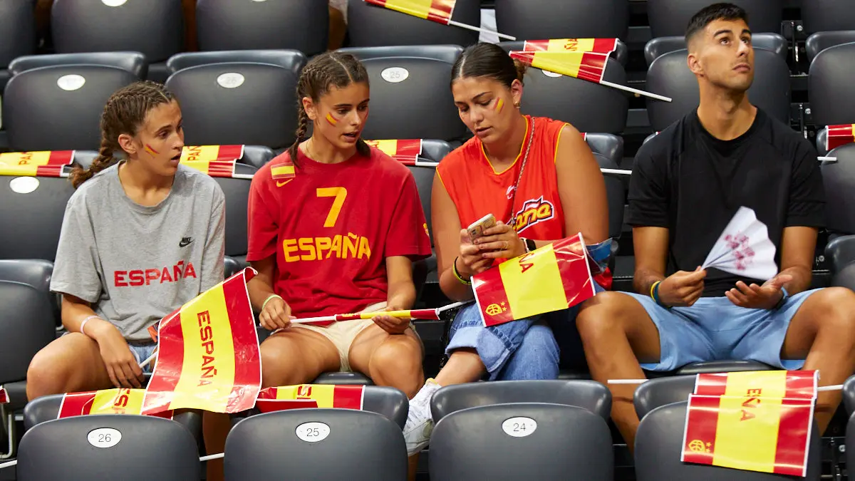 Partido entre las selecciones de baloncesto de España e Islandia correspondiente a la fase de clasificación para el Mundial de 2023 disputado en el pabellón Navarra Arena de Pamplona. IÑIGO ALZUGARAY