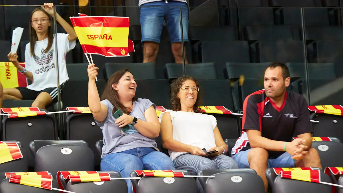 Partido entre las selecciones de baloncesto de España e Islandia correspondiente a la fase de clasificación para el Mundial de 2023 disputado en el pabellón Navarra Arena de Pamplona. IÑIGO ALZUGARAY