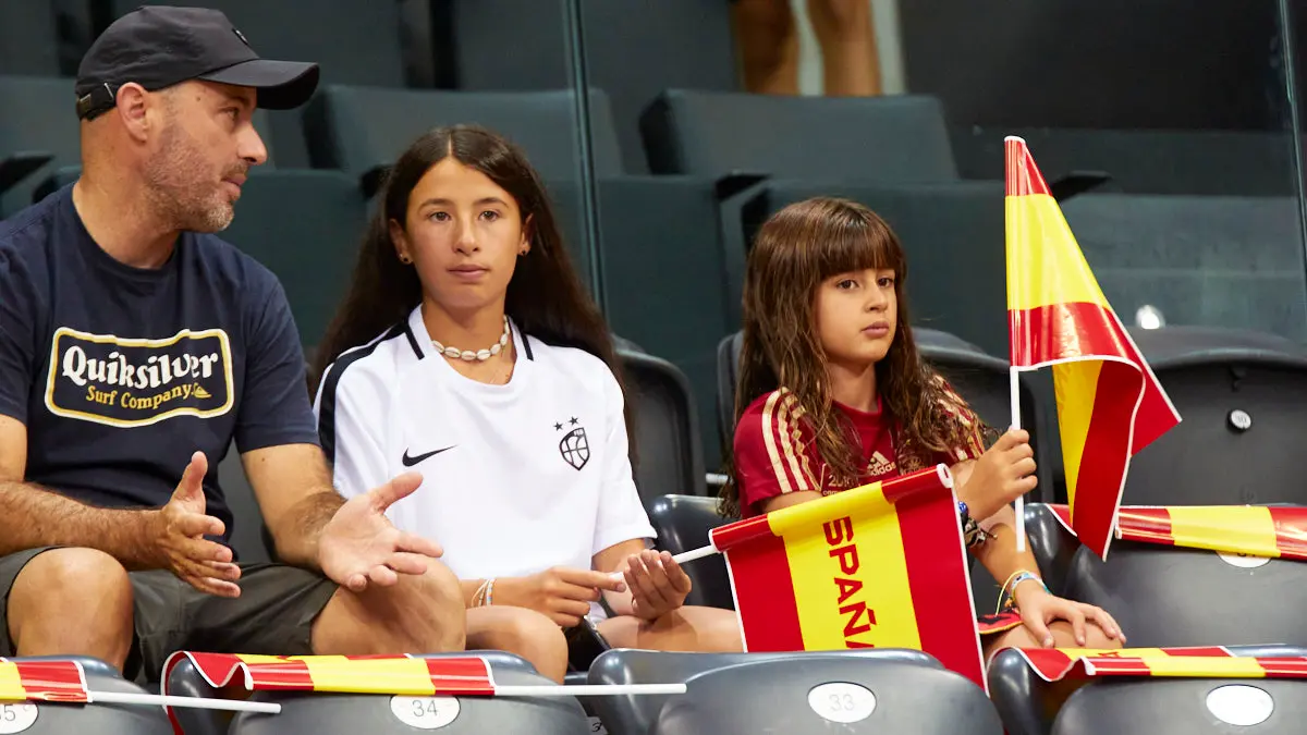 Partido entre las selecciones de baloncesto de España e Islandia correspondiente a la fase de clasificación para el Mundial de 2023 disputado en el pabellón Navarra Arena de Pamplona. IÑIGO ALZUGARAY