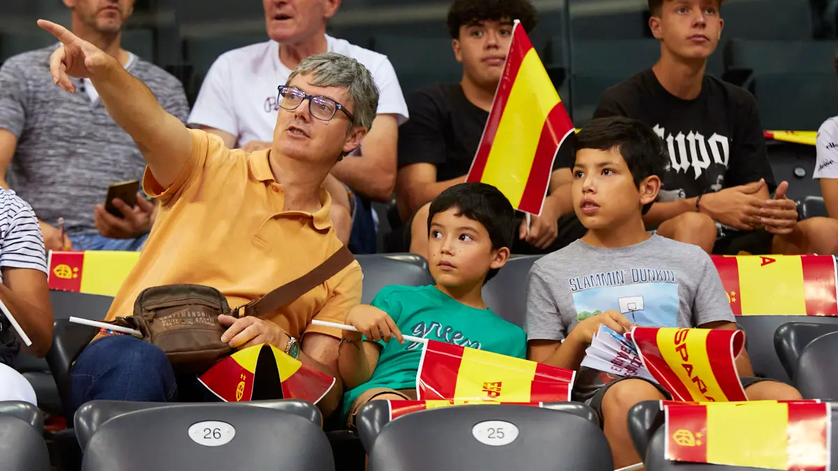 Partido entre las selecciones de baloncesto de España e Islandia correspondiente a la fase de clasificación para el Mundial de 2023 disputado en el pabellón Navarra Arena de Pamplona. IÑIGO ALZUGARAY