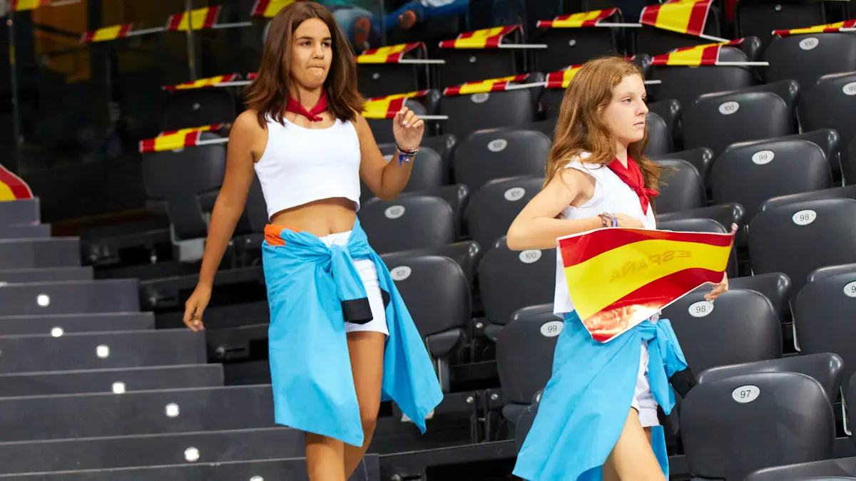 Partido entre las selecciones de baloncesto de España e Islandia correspondiente a la fase de clasificación para el Mundial de 2023 disputado en el pabellón Navarra Arena de Pamplona. IÑIGO ALZUGARAY