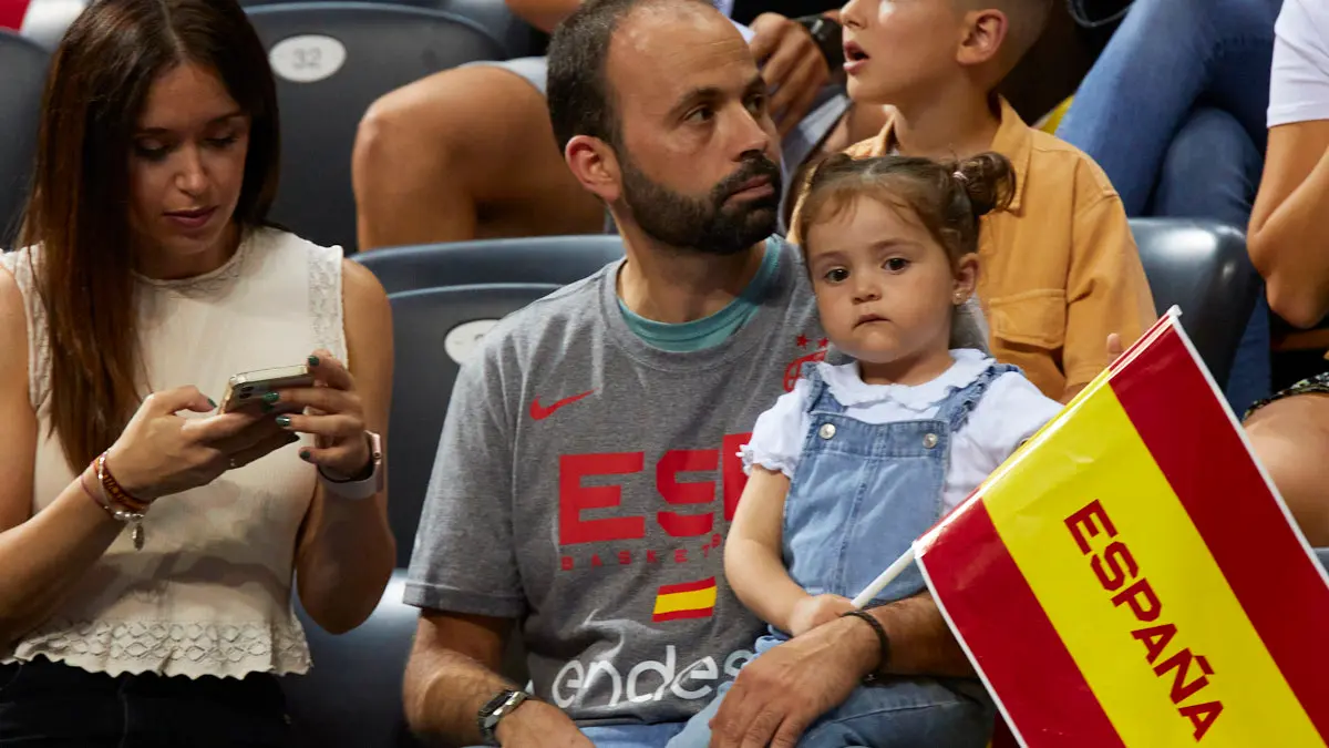 Partido entre las selecciones de baloncesto de España e Islandia correspondiente a la fase de clasificación para el Mundial de 2023 disputado en el pabellón Navarra Arena de Pamplona. IÑIGO ALZUGARAY