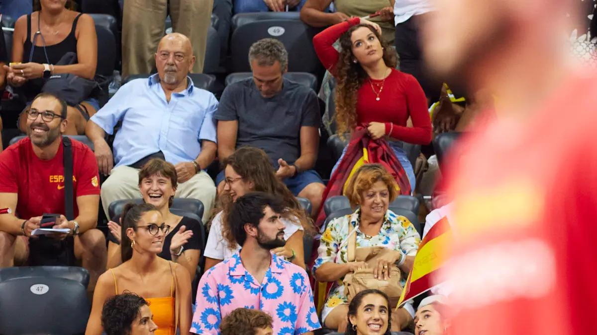Partido entre las selecciones de baloncesto de España e Islandia correspondiente a la fase de clasificación para el Mundial de 2023 disputado en el pabellón Navarra Arena de Pamplona. IÑIGO ALZUGARAY