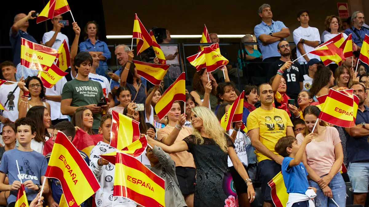 Partido entre las selecciones de baloncesto de España e Islandia correspondiente a la fase de clasificación para el Mundial de 2023 disputado en el pabellón Navarra Arena de Pamplona. IÑIGO ALZUGARAY