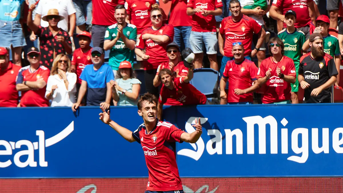 Partido de La Liga Santander entre Osasuna y Rayo Vallecano disputado en el estadio de El Sadar. IÑIGO ALZUGARAY