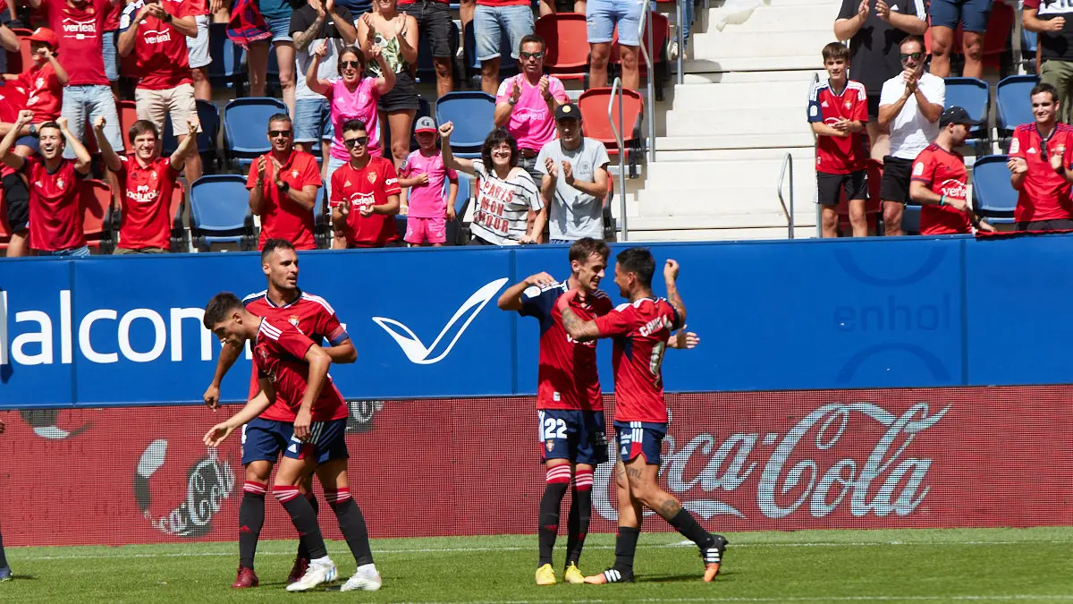 Partido de La Liga Santander entre Osasuna y Rayo Vallecano disputado en el estadio de El Sadar. IÑIGO ALZUGARAY