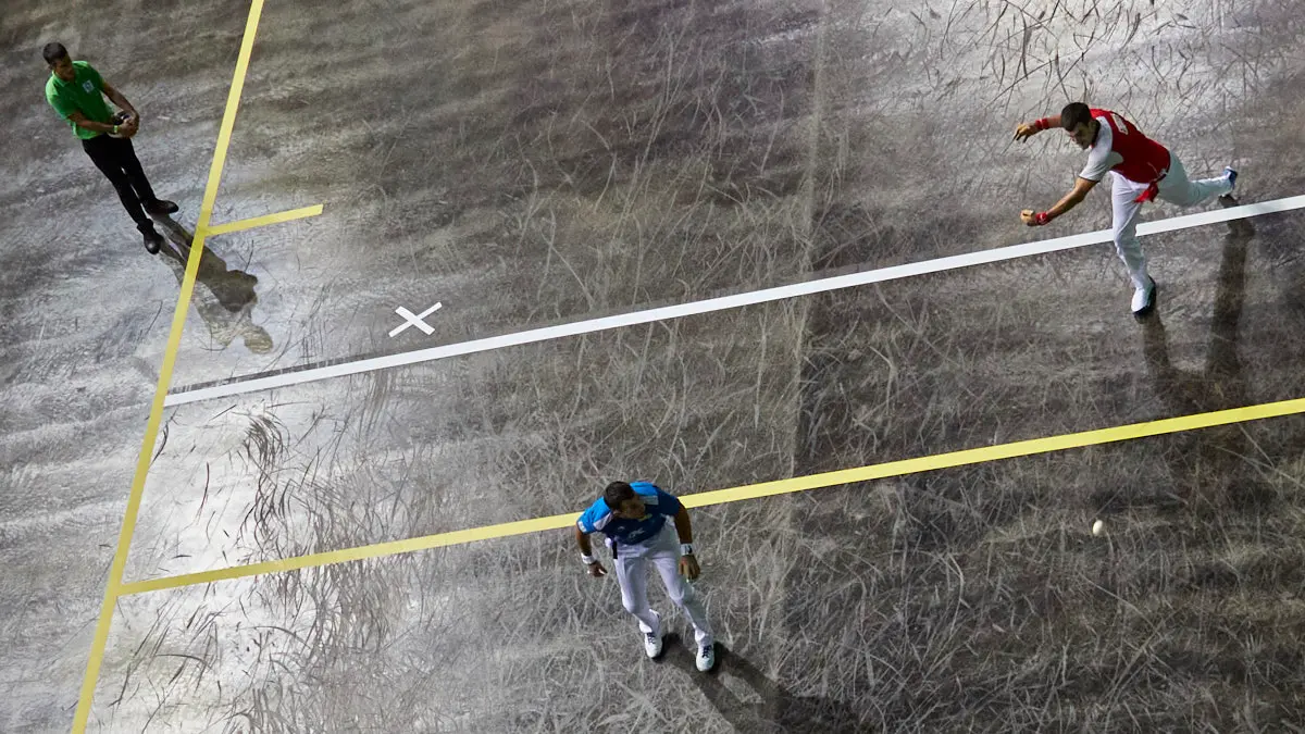 Partido de pelota de la semifinal del Masters Caixabank de parejas entre Ezkurdia-Mariezkurrena II y Jaka-Zabaleta celebrado en el Navarra Arena de Pamplona. IÑIGO ALZUGARAY