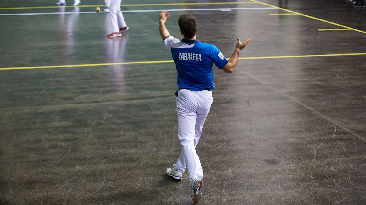 Partido de pelota de la semifinal del Masters Caixabank de parejas entre Ezkurdia-Mariezkurrena II y Jaka-Zabaleta celebrado en el Navarra Arena de Pamplona. IÑIGO ALZUGARAY