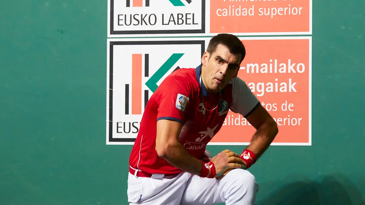Partido de pelota de la semifinal del Masters Caixabank de parejas entre Ezkurdia-Mariezkurrena II y Jaka-Zabaleta celebrado en el Navarra Arena de Pamplona. IÑIGO ALZUGARAY